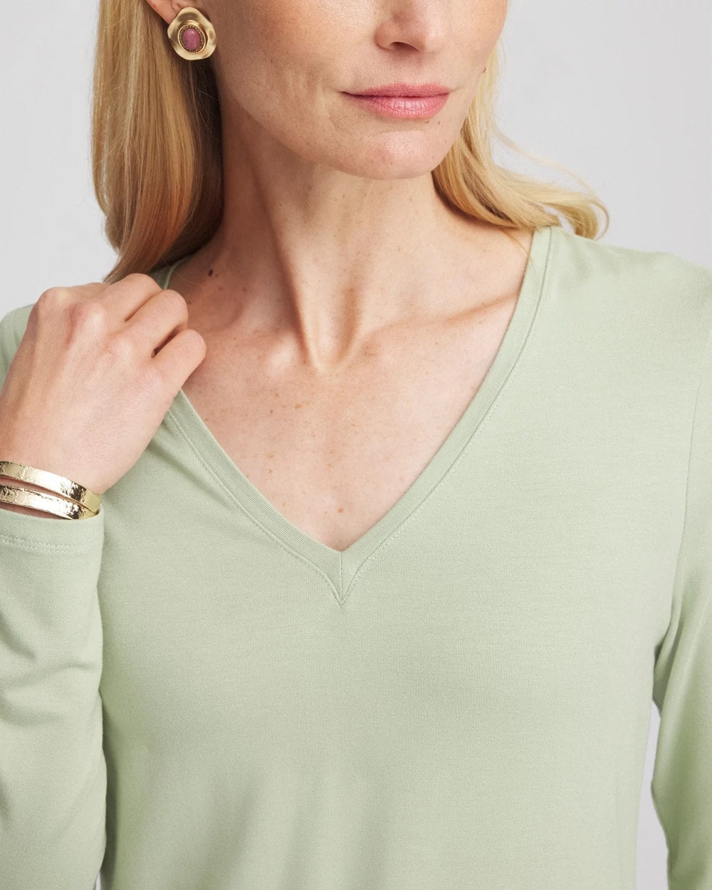 Touch of Cool™ V-Neck Layering Tee