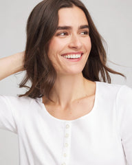 Pima Cotton Henley Tee