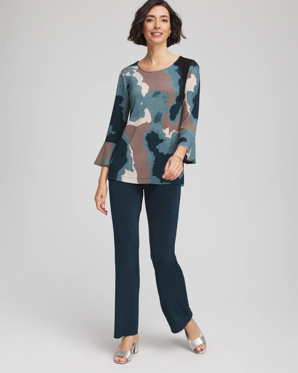 Travelers™ Crystal Flounce Sleeve Tunic