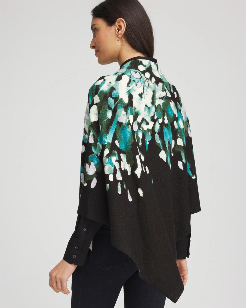 Convertible Knit Boatneck Poncho