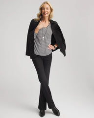 Striped V-Neck Layering Tee