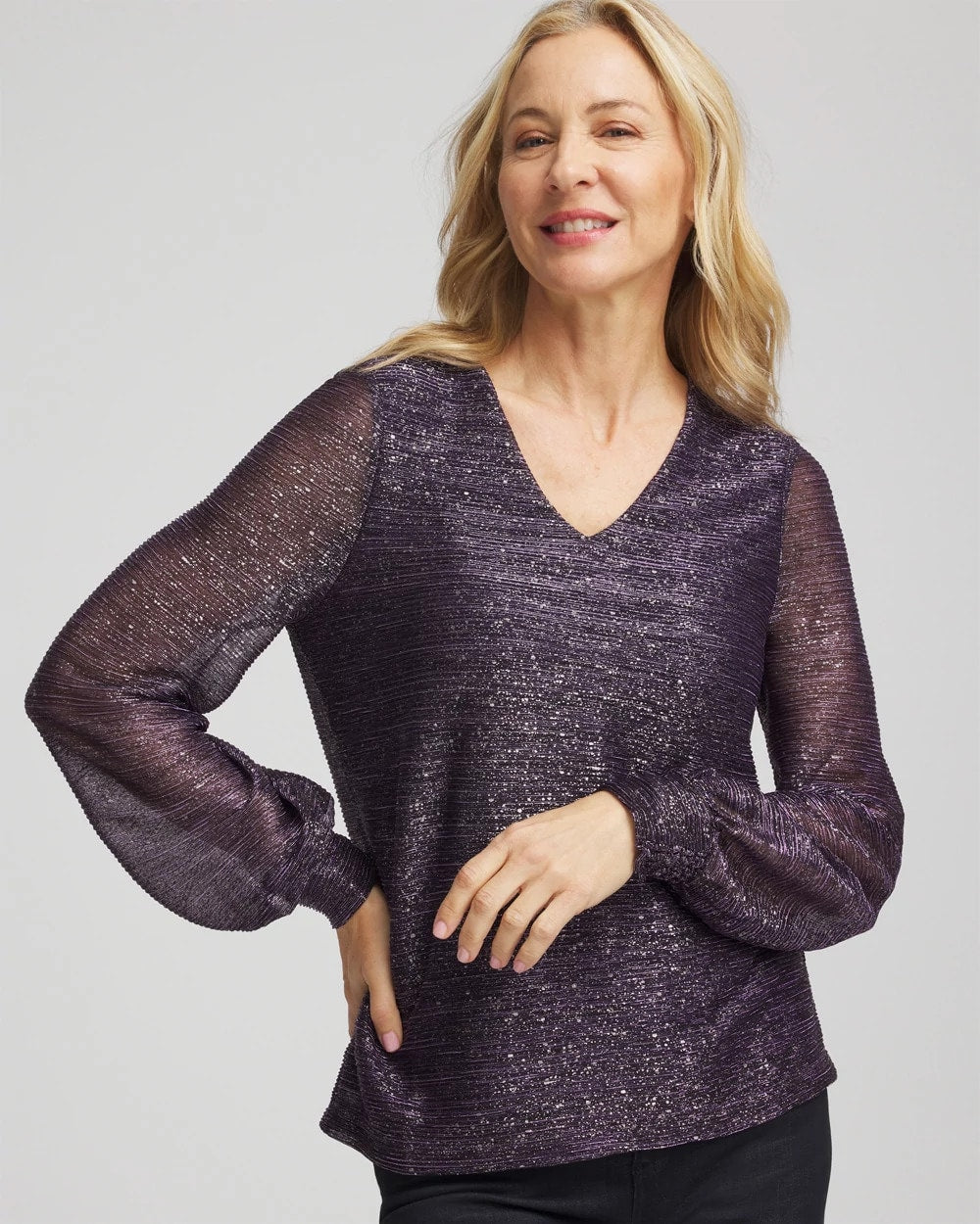 Foiled Bodre Top