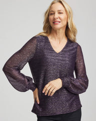 Foiled Bodre Top