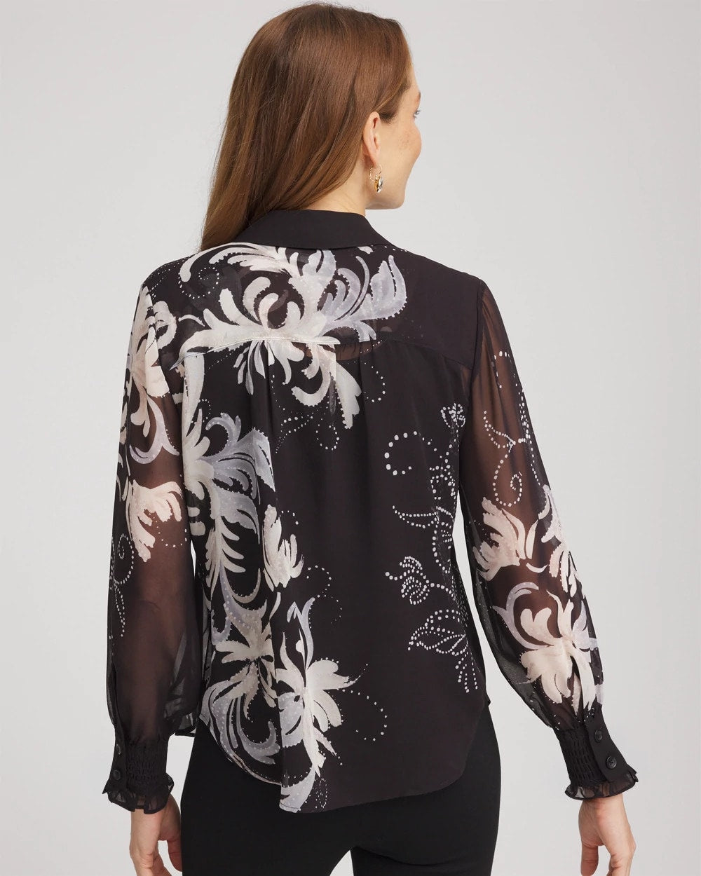 Georgette Flow Print Blouse