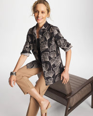 No Iron™ Stretch Ginkgo Glory Shirt