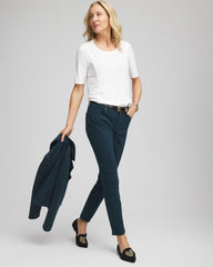 Slub Paneled Elbow Tee