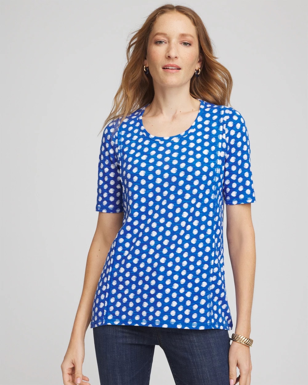 Printed Slub Short Sleeve Tee