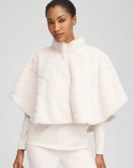 Faux Fur Funnelneck Capelet