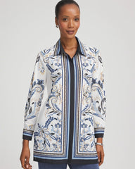 Travelers™ Collection Paisley Mesh Shirt Jacket