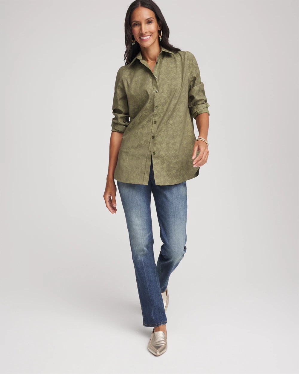 No Iron™ Jacquard Shirt