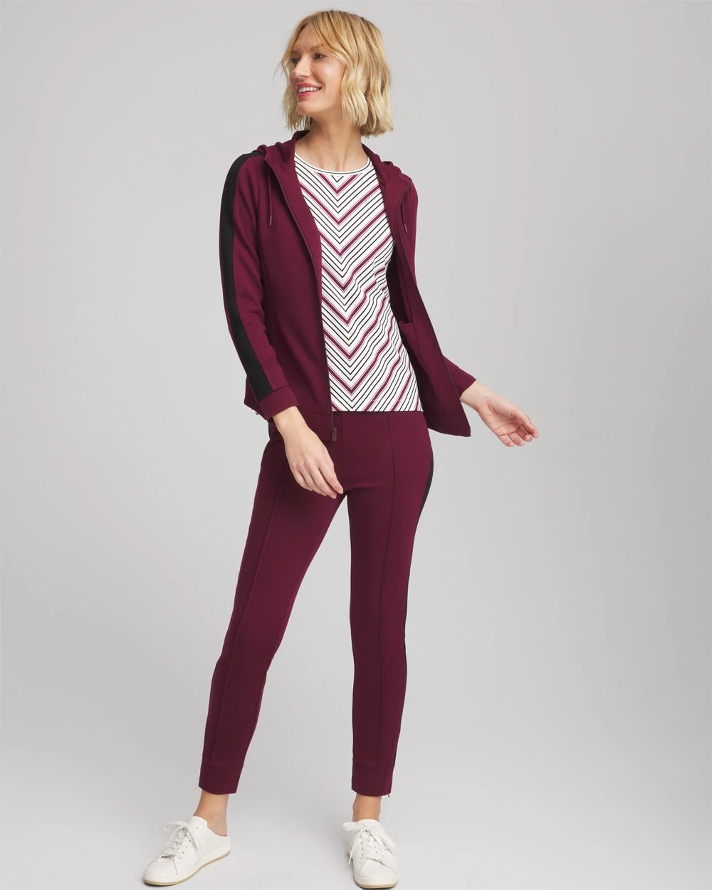 Zenergy® Soft Brushed Striped Top
