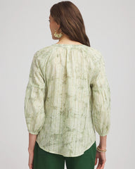 Lurex Stripe Cotton Blouse