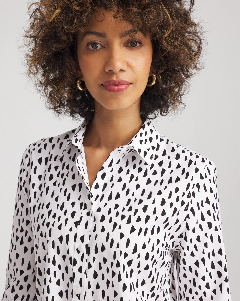 No Iron™ Polka Dot  Shirt