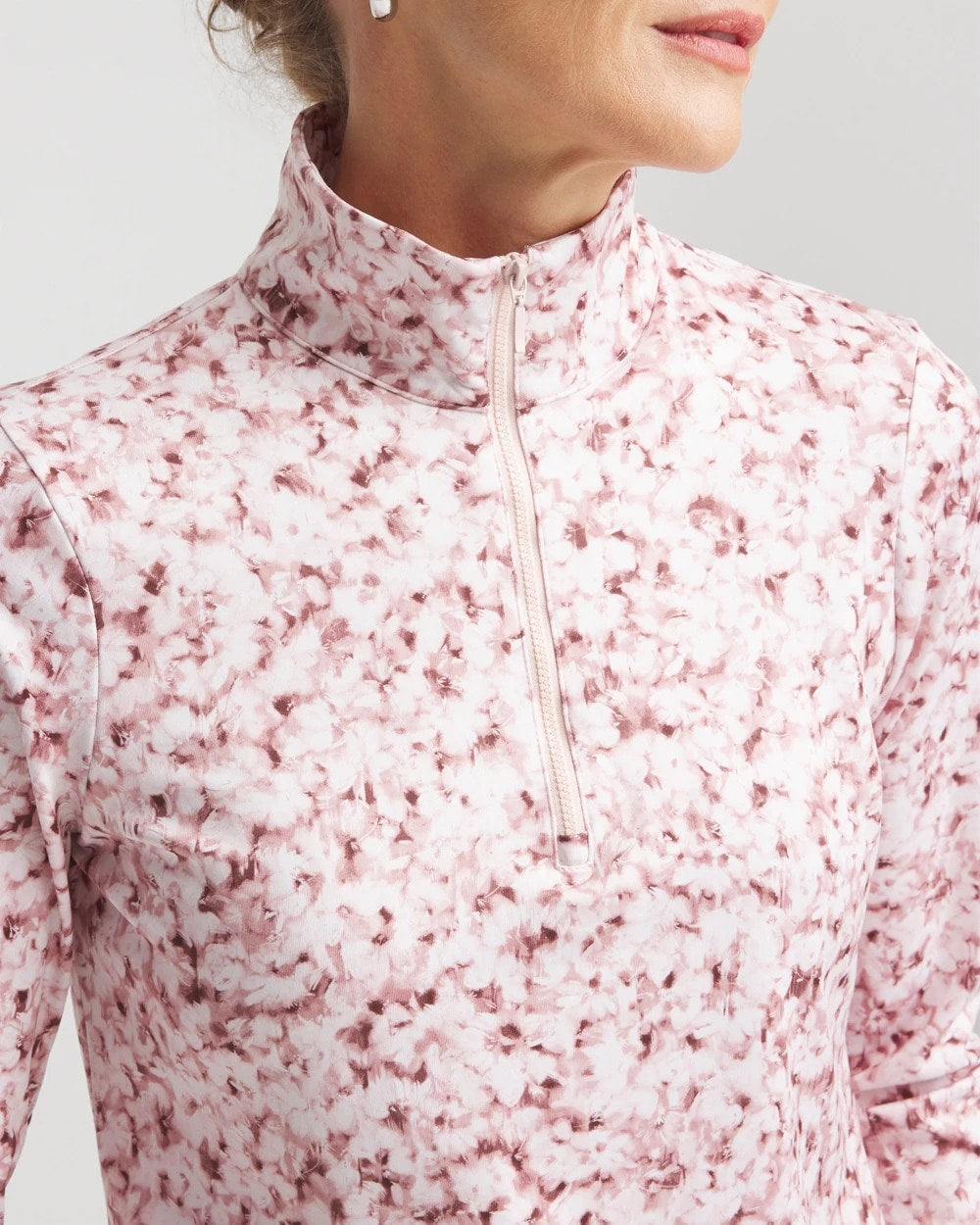 Zenergy® UPF Printed Zip-Front Pullover