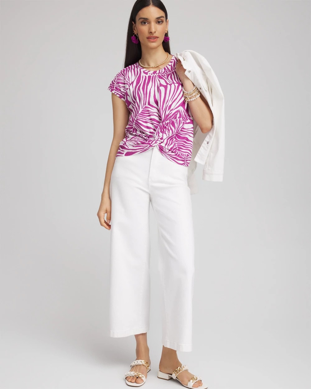 Jungle Inverted Knot Front Tee