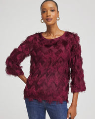 Chevron Fringe Party Top