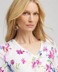 Wildflower Slub V-Neck Tee