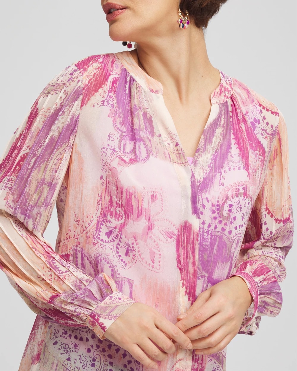 Georgette Pintuck Blouse