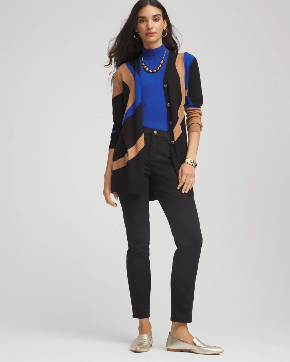 Ella Colorblock Cardigan Sweater