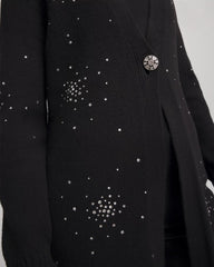 Rhinestone Embellished Cardigan