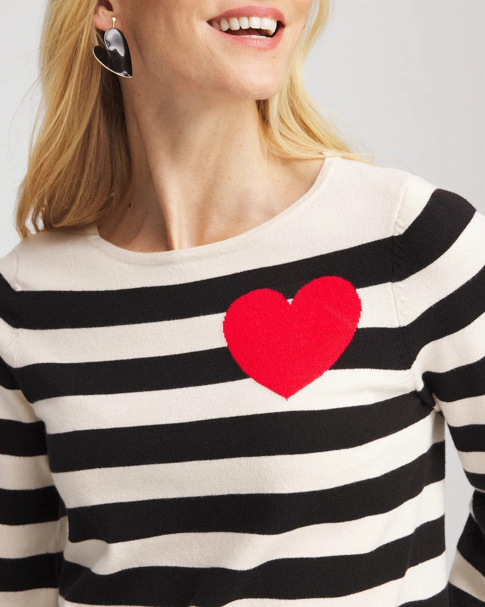 Striped V-Day Pullover