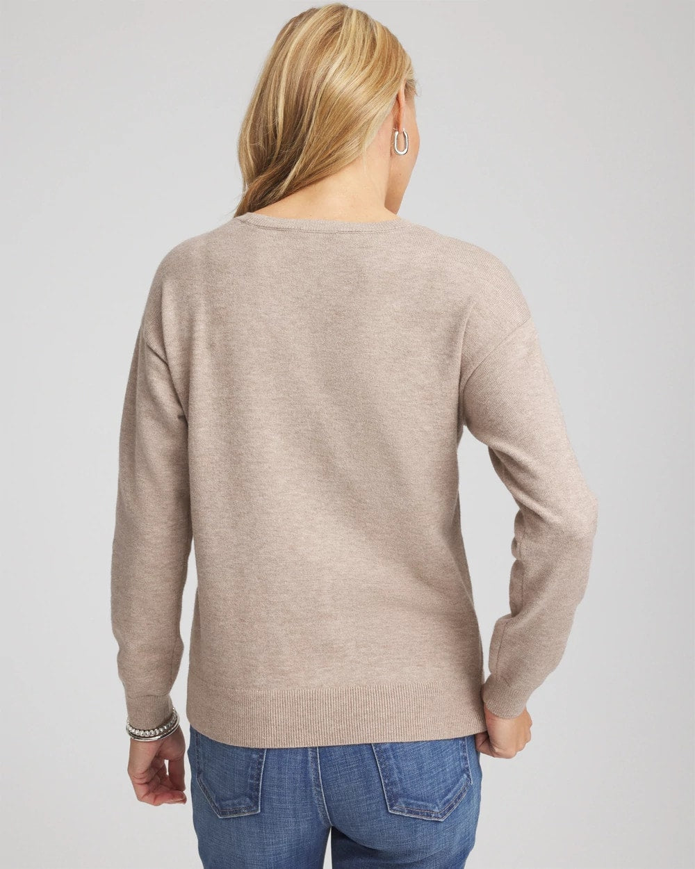 Floral Sequined Pullover