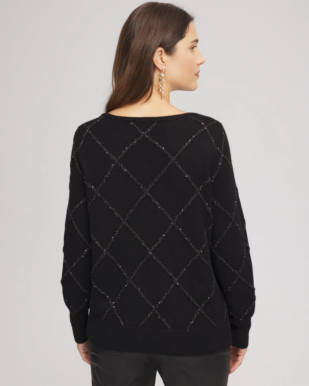 Sparkling Diamonds Pullover Sweater