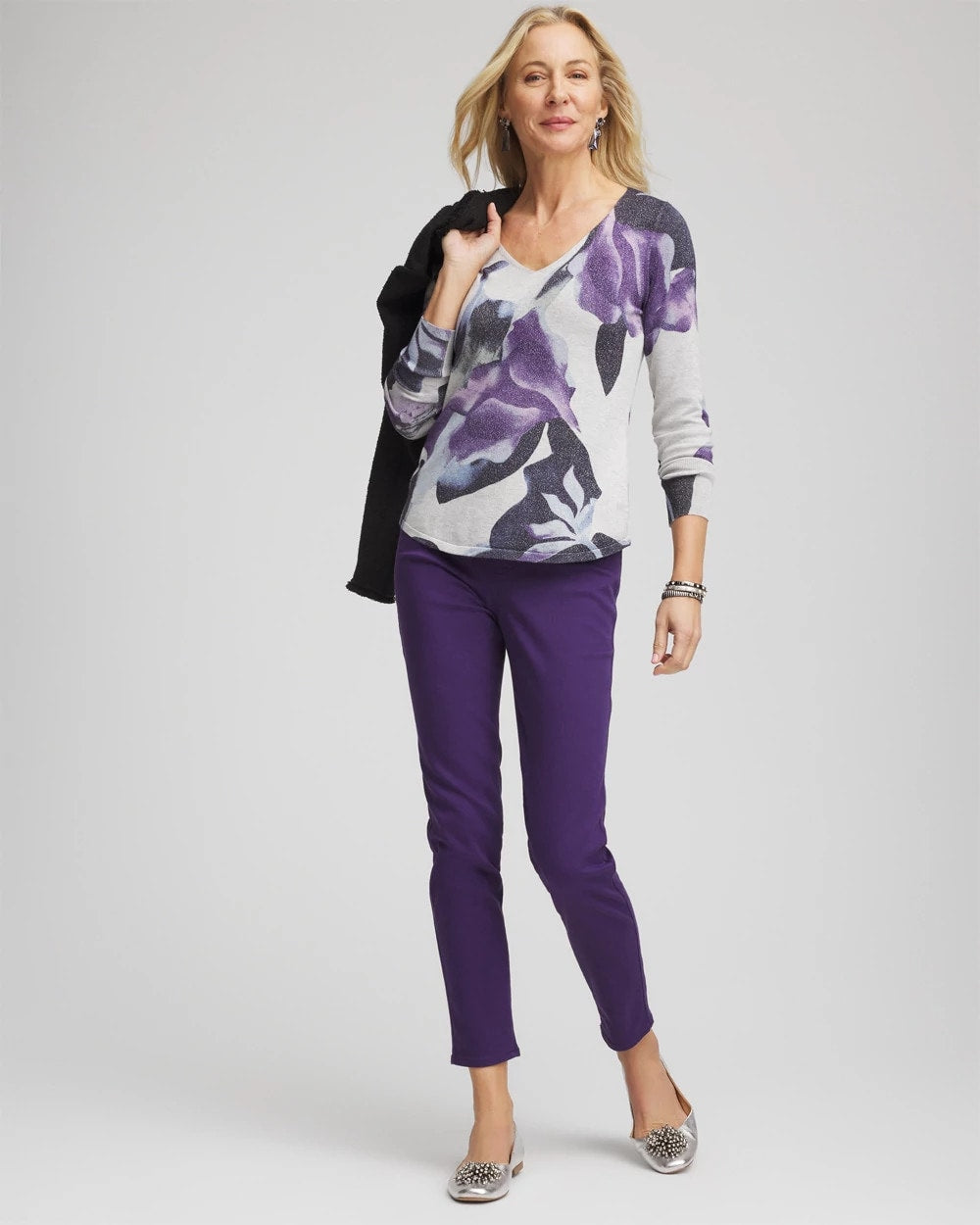 Ella V-Neck Pullover Sweater
