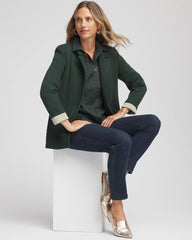 Single-Breasted Sweater Blazer