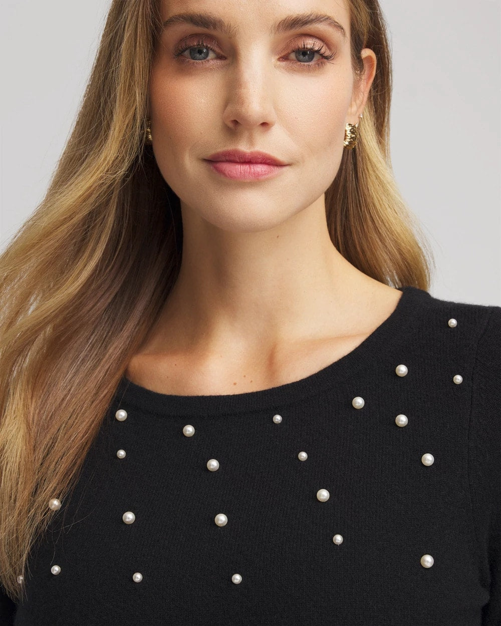 Embellished Cashmere Pullover Sweater