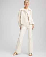 Fur Trim Moto Cardigan