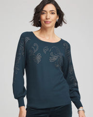 Heatset Embroidered Pullover