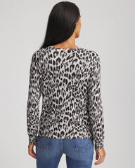Animal Crewneck Cardigan