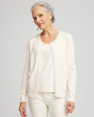Embellished Crewneck Cardigan