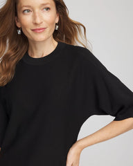 Dolman Sleeve Crew Neck Pullover Sweater
