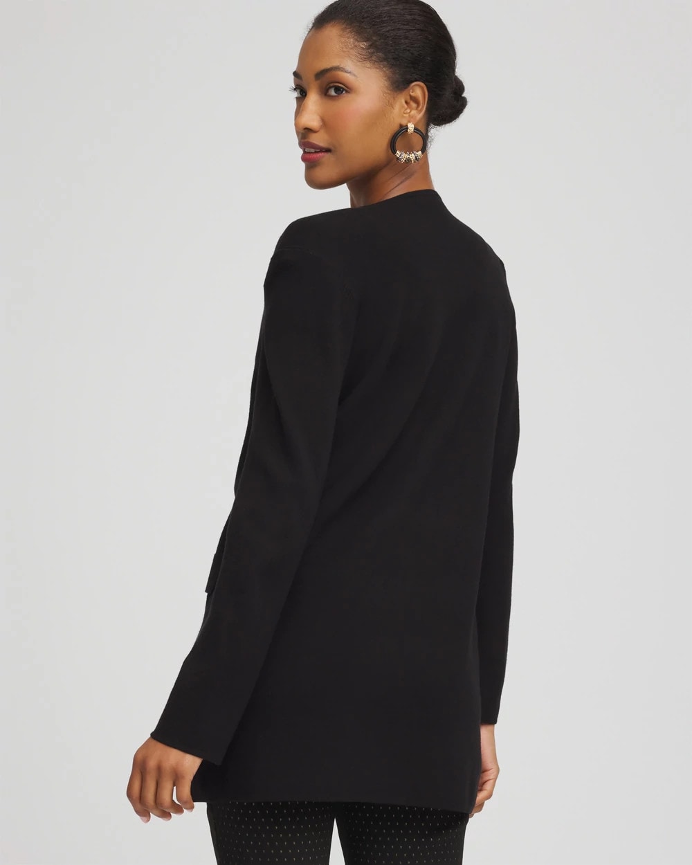 Button-Down Crewneck Coatigan