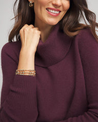 Cowlneck Cashmere Pullover Tunic