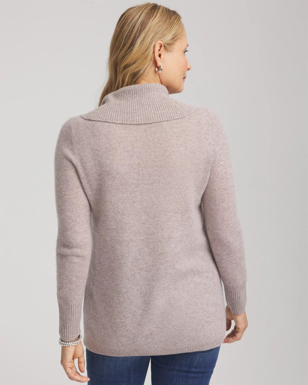 Cowlneck Cashmere Pullover Tunic