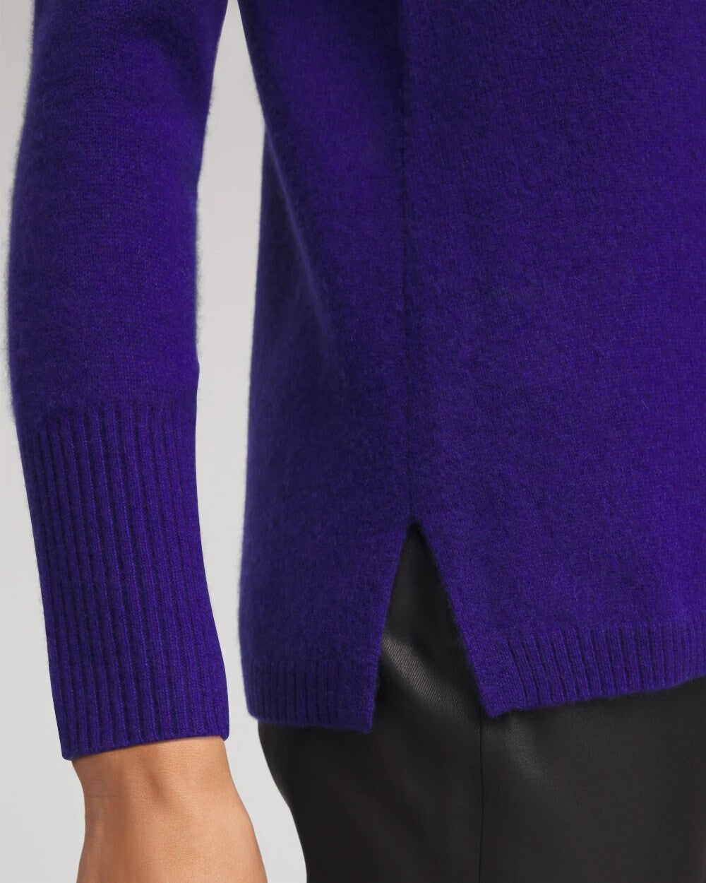 Cowlneck Cashmere Pullover Tunic