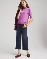 Ella Elbow Sleeve Mockneck Sweater