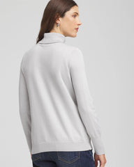 Metallic Turtleneck Pullover Sweaters