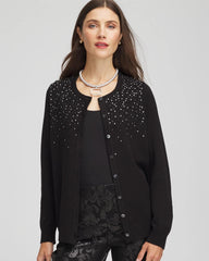 Ombré Rhinestone Cardigan