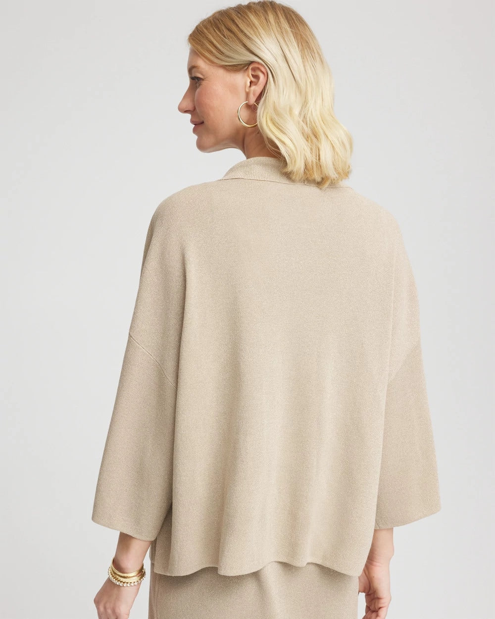 Travelers™ Collection Metallic Knit Cardigan