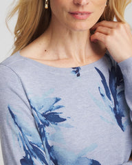 Ella Painterly Bateau Pullover Sweater