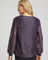 Foiled Bodre Top