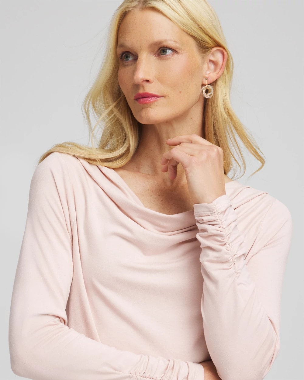 Cowlneck Long-Sleeved Tee
