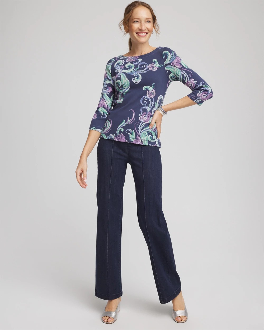 Pima 3/4 Sleeve Tee