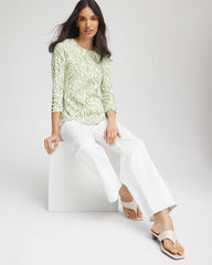 Pima Button Sleeve Tee