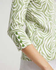 Pima Button Sleeve Tee