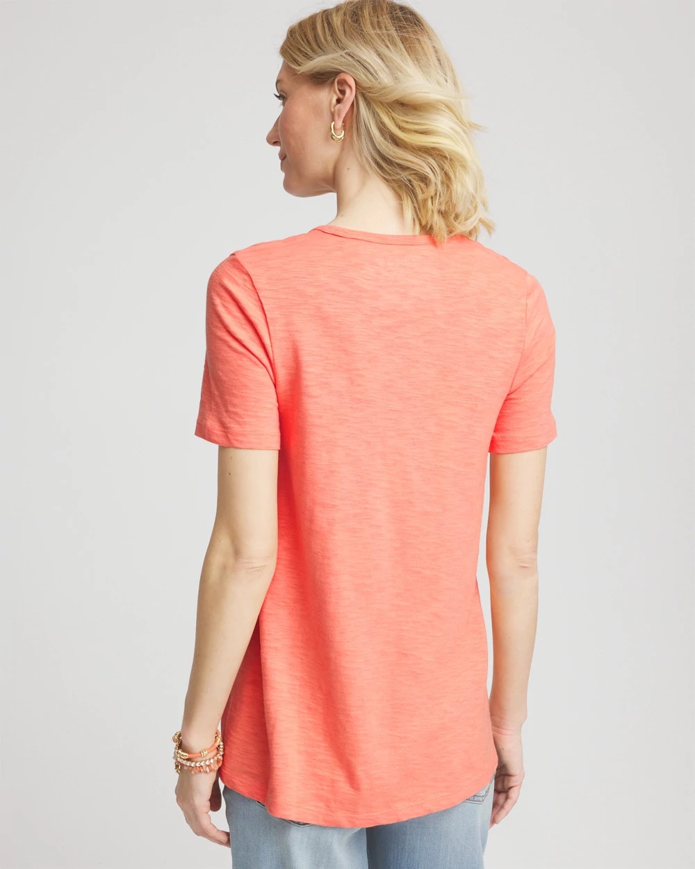 Slub V-Neck Tee